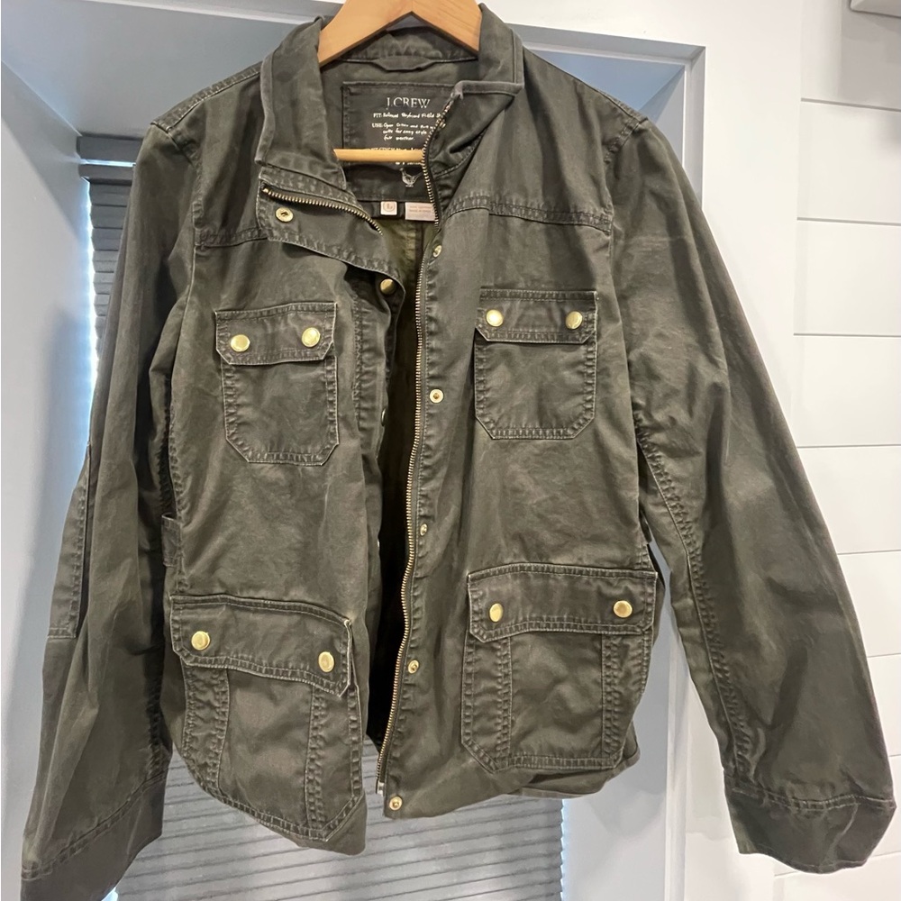 J. Crew Olive Canvas Jacket